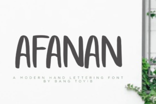 Afanan: A Handmade Brush Font That Brings Playful Charm to Your Designs