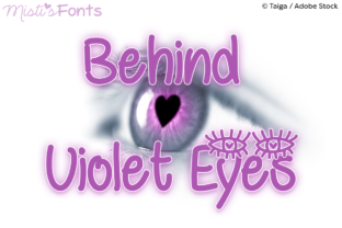 Behind Violet Eyes: A Unique Handwriting Font for Creative Projects