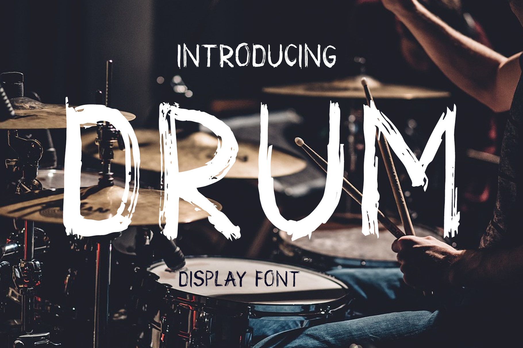 Drum: A Grunge-Inspired Display Font for Bold, Branded Designs