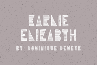 Karlie Elizabeth: A Bold and Playful Font for Creative Expression
