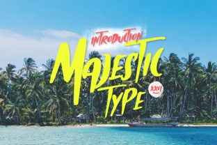 Majestic: A Bold Typographic Statement