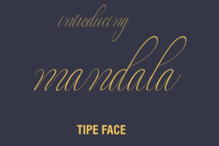 Mandala: A Timeless Script Font for Elegant Design
