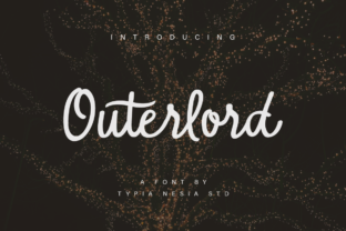 Outerlord: A Modern Marker Font for Edgy and Romantic Designs
