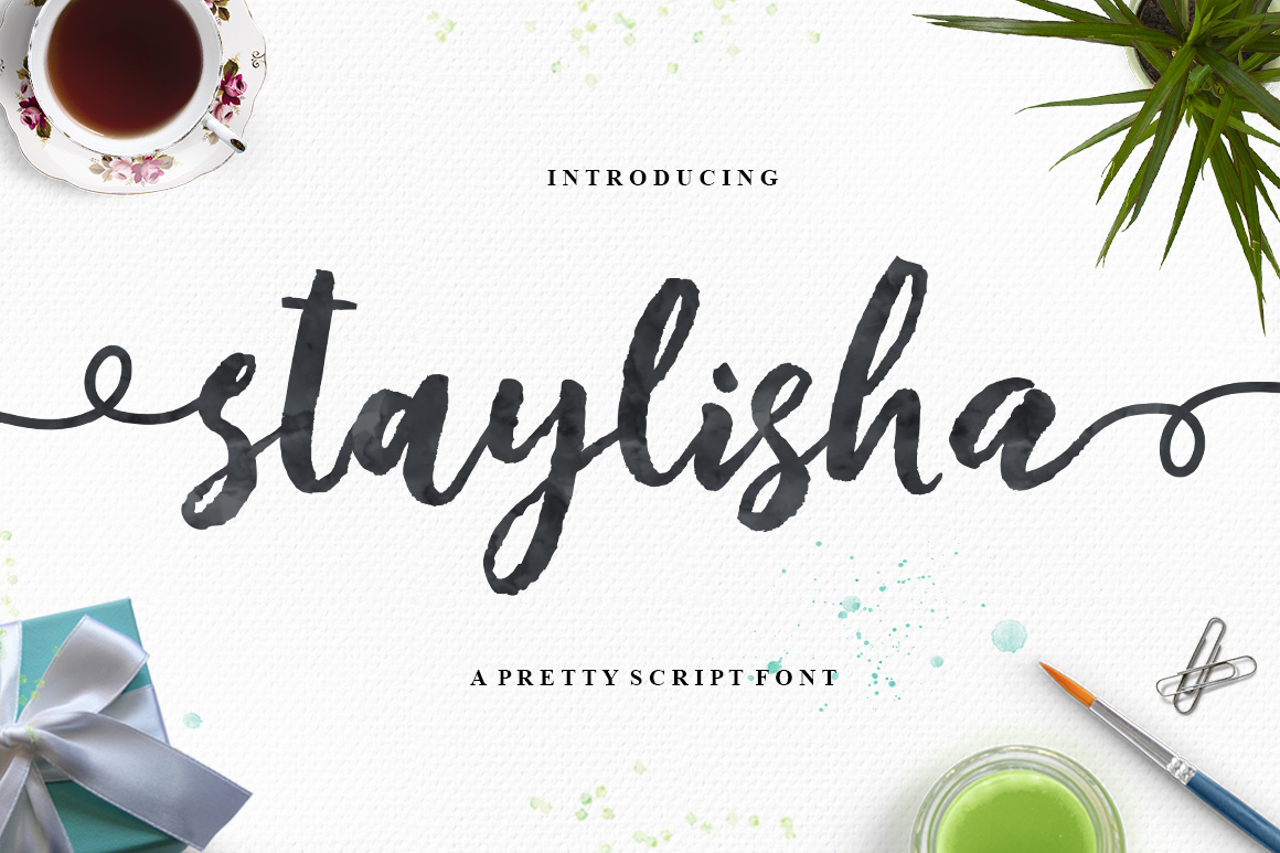 Staylisha: A Feminine Touch in Typographic Design