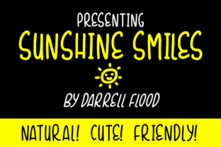 Sunshine Smiles: A Playful Font for Bright Designs